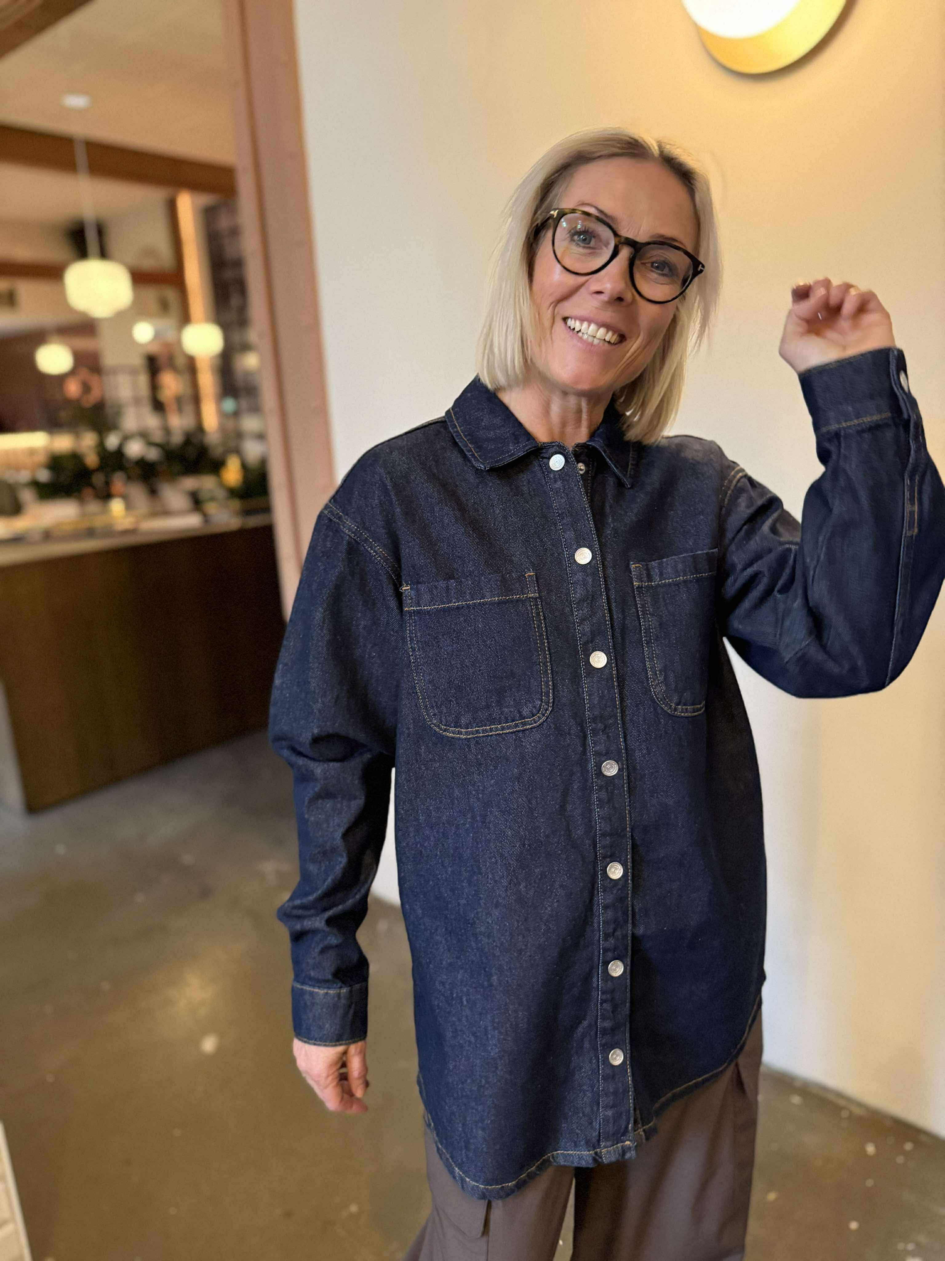 NMALVA Jacket - Dark Blue Denim